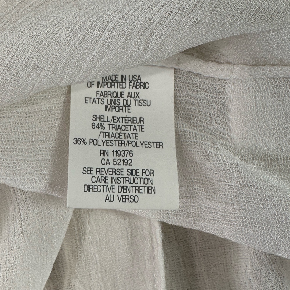 Helmut Lang Oversized Sheer White Capsule Wardrobe Blouse sz S - Picture 8 of 9